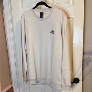 Adidas Men's Feel Cozy Crewneck Sweatshirt in Ivory